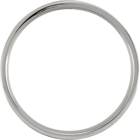 Titanium 4 mm Comfort-Fit Flat Band