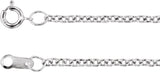 10K White Gold 1.5 mm Cable 16" Chain