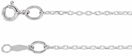 Sterling Silver 1.1 mm Cable 22" Chain