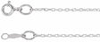 Sterling Silver 1.1 mm Cable 16" Chain
