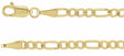 14K Yellow Gold 3 mm Figaro 7" Chain 

