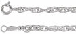 Sterling Silver 2.5 mm Rope 24" Chain