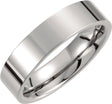 Titanium 6 mm Comfort-Fit Flat Band Size 7