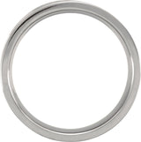 Titanium 6 mm Flat Polished Band