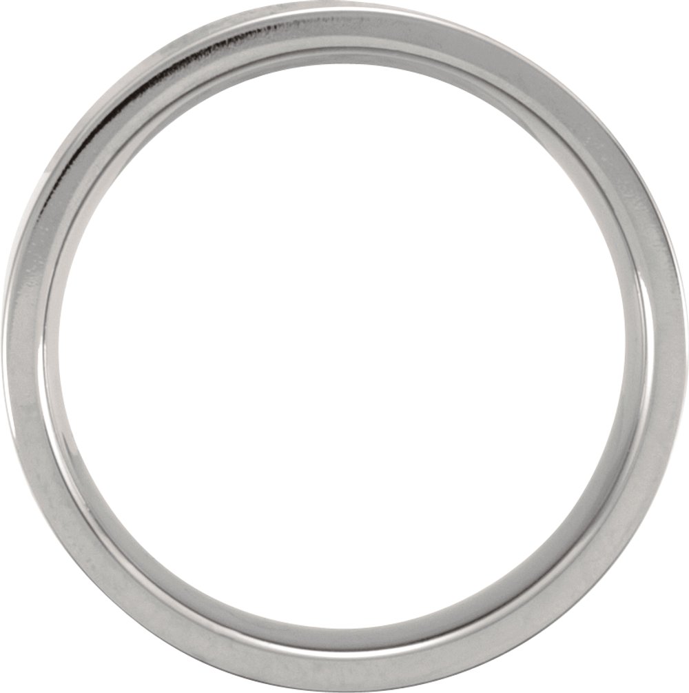 Titanium 6 mm Comfort-Fit Flat Band Size 7
