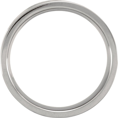 Titanium 6 mm Comfort-Fit Flat Band Size 7