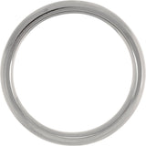 Titanium 8 mm Comfort-Fit Half Round Band Size 7