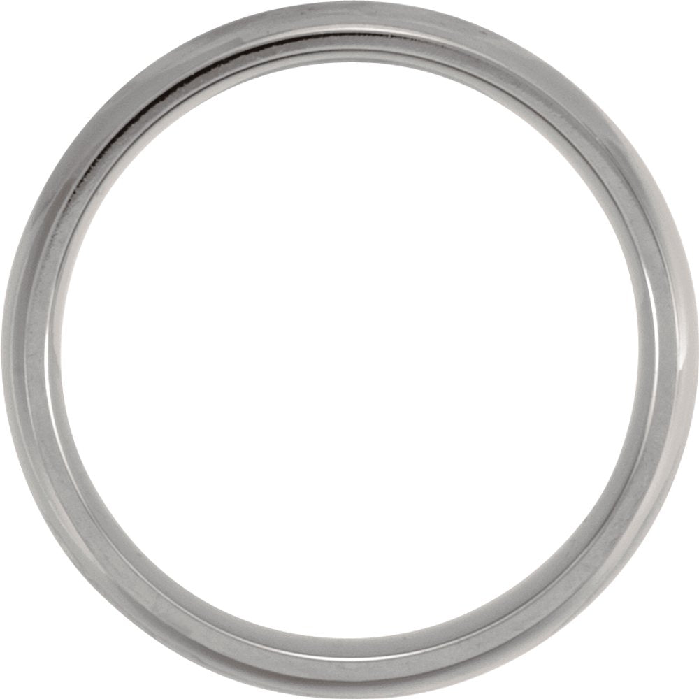 Titanium 6 mm Domed Polished Band