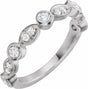 14K White 1/2 CTW Natural Diamond Anniversary Band 