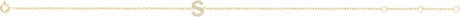 14K Yellow Gold Vermeil .06 CTW Lab-Grown Diamond Initial S 6-7" Bracelet