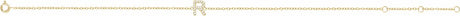 14K Yellow Gold .06 CTW Natural Diamond Initial R 6-7" Bracelet