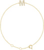 14K Yellow Gold .07 CTW Natural Diamond Initial M 6-7" Bracelet