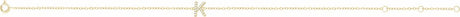 14K Yellow Gold .05 CTW Natural Diamond Initial K 6-7" Bracelet