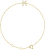 14K Yellow Gold .05 CTW Natural Diamond Initial K 6-7" Bracelet