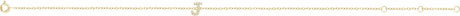 14K Yellow Gold .05 CTW Natural Diamond Initial J 6-7" Bracelet