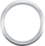 White Tungsten 6 mm Satin and Polished Edge Band