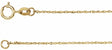 14K Yellow .90 mm Diamond-Cut Singapore 16" Chain 
