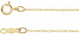 10K Yellow Gold .75 mm Rope 14" Chain