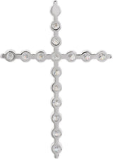14K White Gold 1 1/2 CTW Lab-Grown Diamond Cross Pendant