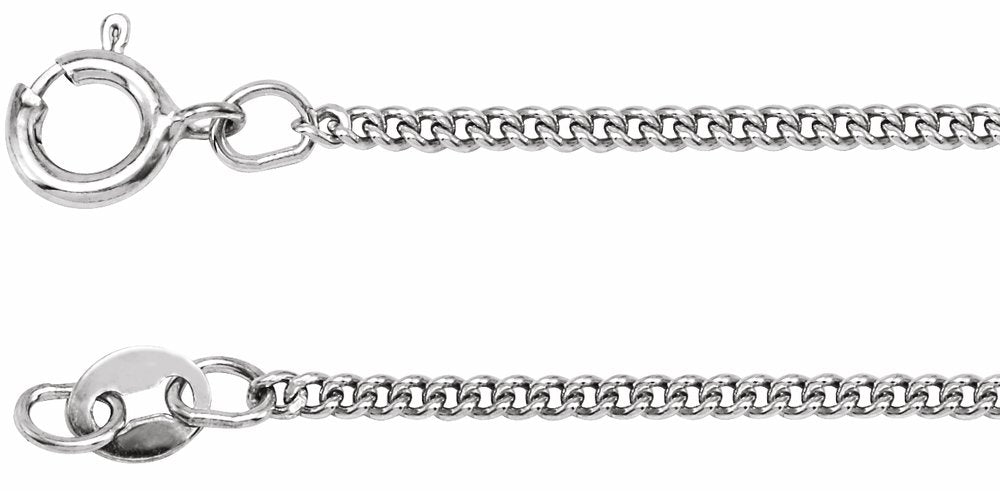 Sterling Silver 1.6 mm Curb 18" Chain