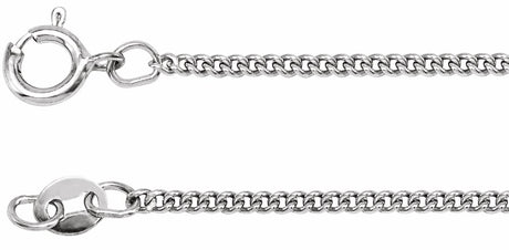 Sterling Silver 1.6 mm Curb 18" Chain