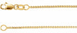 14K Yellow Gold 1 mm Box 7" Chain