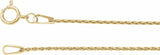 14K Yellow 1 mm Wheat 20" Chain