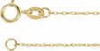 18K Yellow 1 mm Rope 24" Chain