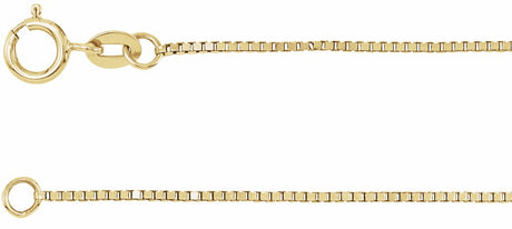 14K Yellow Gold-Filled .75 mm Box 7" Chain