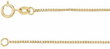 14K Yellow Gold-Filled .75 mm Box 18" Chain