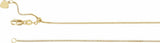 14K Yellow Gold .85 mm Adjustable Box 16-22" Chain