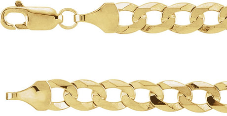 14K Yellow Gold 5.8 mm Curb 20" Chain
