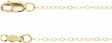 14K Yellow Gold 1 mm Flat Cable 20" Chain
