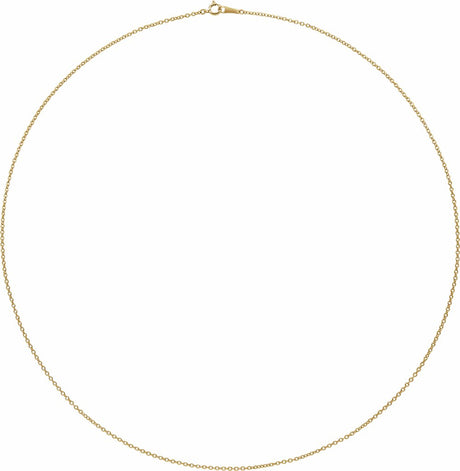 10K Yellow Gold 1.5 mm Cable 20" Chain