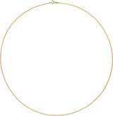18K Yellow Gold 1.5 mm Cable 20" Chain