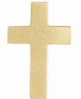 14K Yellow Scroll Cross Pendant