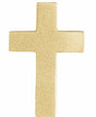 14K Yellow Scroll Cross Pendant