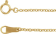 10K Yellow Gold 1.5 mm Cable 20" Chain