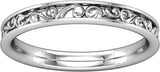 Platinum Sculptural Band 
