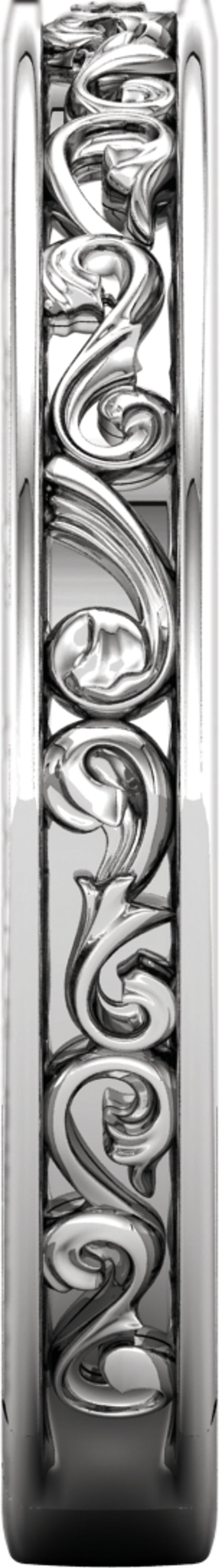 Platinum Sculptural Band 