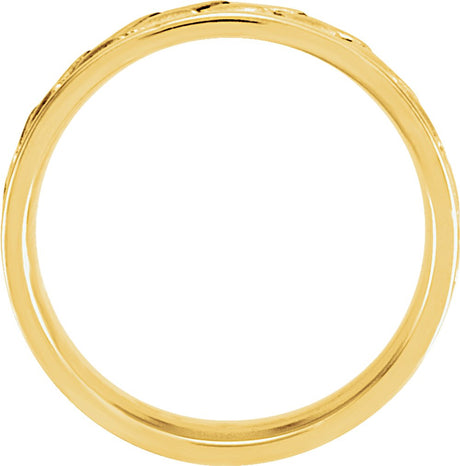 14K Tri-Color 7.75 mm Woven Band