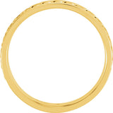 14K Yellow/White 6.75 mm Rope Hand-Woven Comfort-Fit Flat Band  Size 10