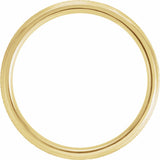 14K Yellow Gold 5 mm  Knurled Beveled-Edge Band Size 8