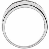 14K White Gold 1/3 CTW Natural Diamond Channel-Set Band 