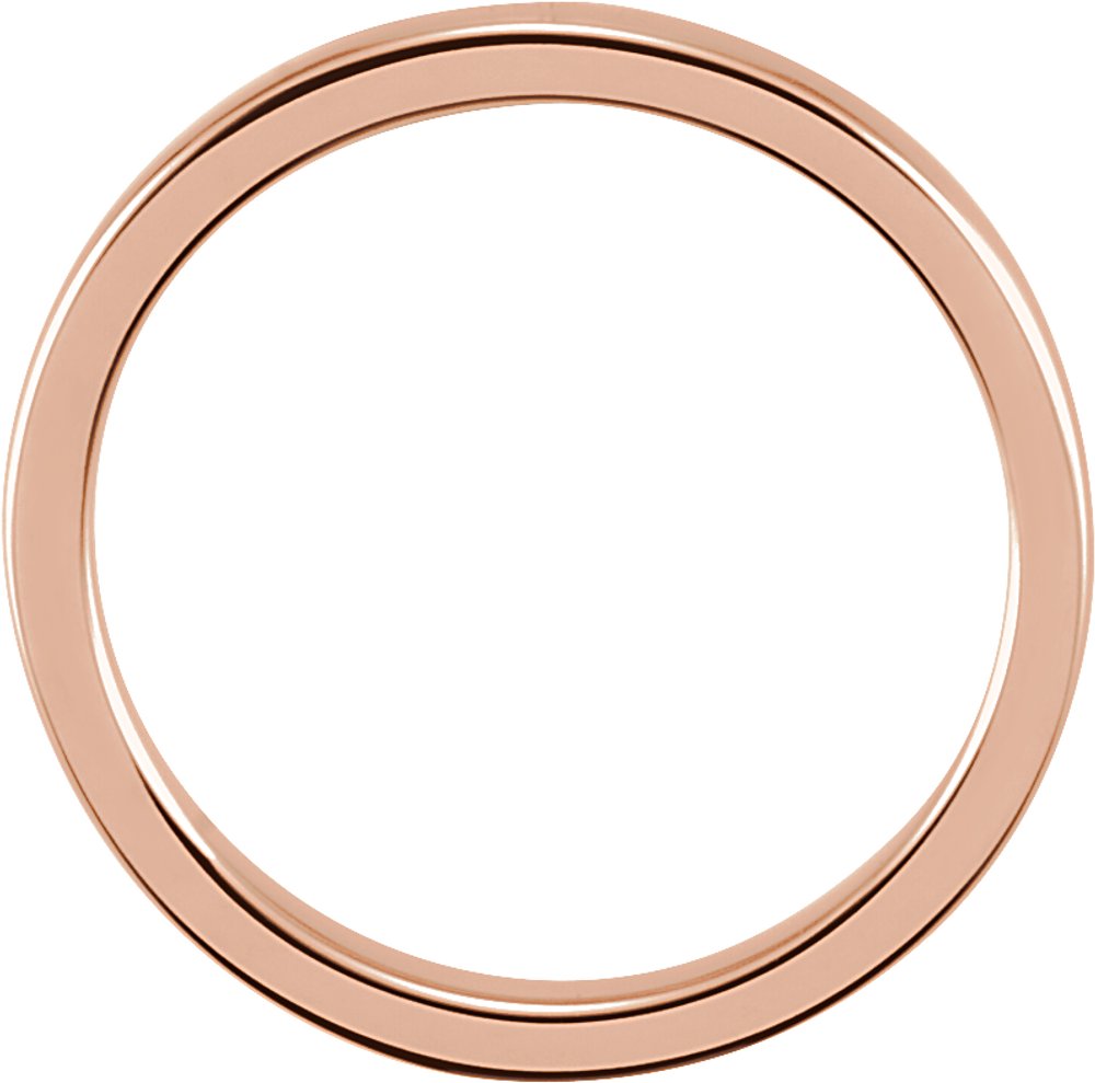 14K Rose 1.65 mm Ladies Stackable Band Size 5