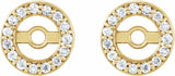 14K Yellow .08 CTW Natural Diamond Earring Jackets with 3 mm ID
