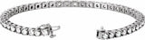 14K White Gold 4 3/4 CTW Lab-Grown Diamond Line 7" Bracelet