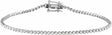 14K White Gold 7/8 CTW Natural Diamond Line 7"  Bracelet  