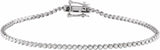 14K White Gold 7/8 CTW Natural Diamond Line 7"  Bracelet  