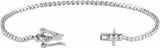 14K White Gold 7/8 CTW Natural Diamond Line 7"  Bracelet  